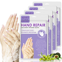 AIQIUSHA guantes manos hidratantes 4pack para hidratación profunda y suavidad