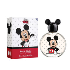 Air-Val Mickey Mouse Kids EDT bottle showing citrus notes for daytime wear.