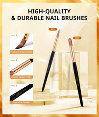Airsee acrylic brush set uses a metal tube for durable performance.
