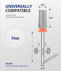 AirSee two-way rotation drill bit for left- and right-handed techs