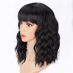 Close-up of breathable net cap on AISI HAIR wig for comfort