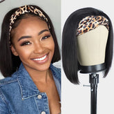 AISI headband wig front view shows natural color for daily wear