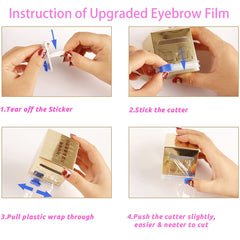 AIYUENCICI uso fácil, película ultrafina se adapta a cejas y labios.