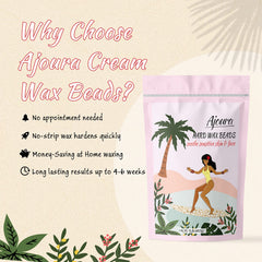 Ajoura hard wax beads grip coarse hair for effective removal.