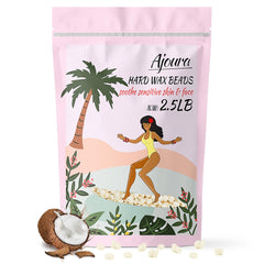 Ajoura 2.5lb wax beads pack for home or salon waxing, economical.