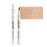 AKARY Freckle Pen nib close-up shows ultra-fine freckles for a natural look.