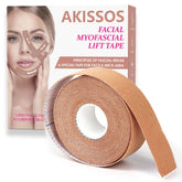 Akissos facial lift tape snatch look applied to jawline for firmer contour