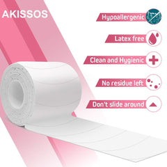 Akissos hypoallergenic material minimizes irritation for sensitive eyes during lash work.
