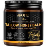 AKOFIC bálsamo de sebo de vaca en frasco, ideal para piel seca.