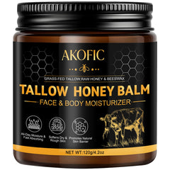 AKOFIC bálsamo de sebo de vaca en frasco, ideal para piel seca.