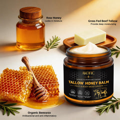 AKOFIC miel cruda y cera de abejas, ingredientes naturales.