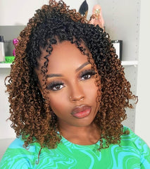 Aksice Yanky Twist 8-inch brown prelooped braids for quick full-head coverage