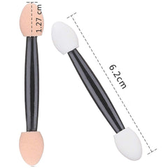 Akstore eyeshadow applicator dual-sides with black handle for precise color placement