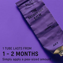 AKT Deodorant Balm leaves an invisible, dry finish on skin.