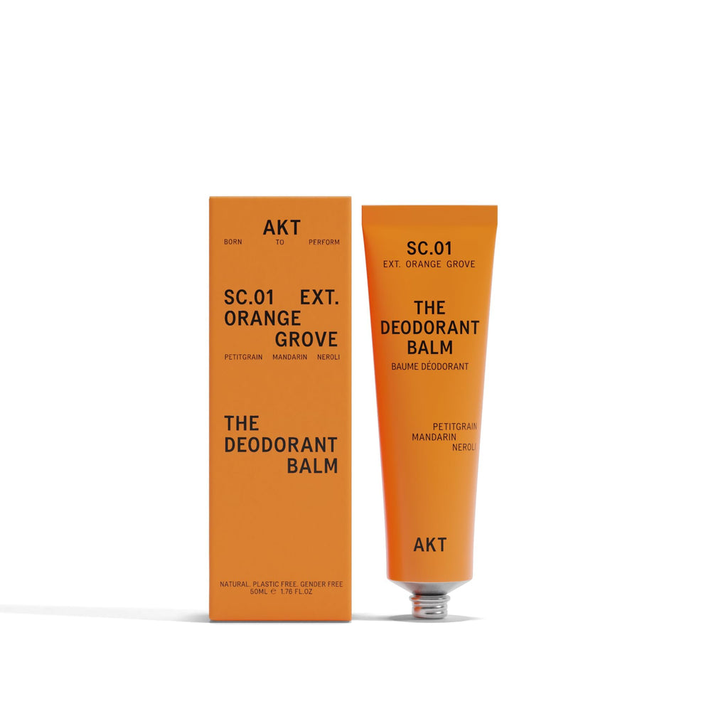 AKT Deodorant Balm orange grove scent for all‑day freshness