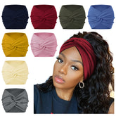 AKTVSHOW banda para cabello 7'' con nudo frontal, look elegante diario