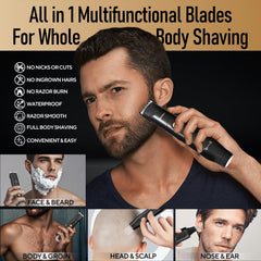 Akunbem ceramic blade close-up delivering gentle, snag-free shaving.