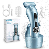 Akunbem electric razor for women, front view, smooth shaving appeal.