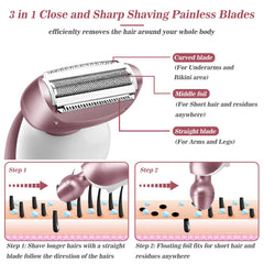 Akunbem detachable razor head shown for easy cleaning and maintenance