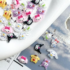 Akutoer mixed 70pcs resin nail charms for creative projects.