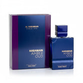 Al Haramain Amber Oud Dubai Night bottle on display, bold evening fragrance