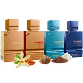 Al Haramain Amber Oud Gold Edition bottle front, versatile fragrance for day and night