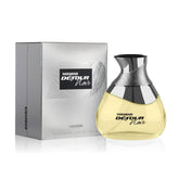 Al Haramain Detour Noir bottle front showcases unisex design for daily wear