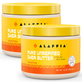 Alaffia EveryDay Shea butter jar close-up highlighting rich texture for deep hydration