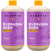 Alaffia Everyday Shea Bubble Bath bottle featuring fair-trade shea butter for gentle cleansing.