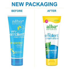 Alba Botanica cream shave provides rich lather for a smooth glide on skin.