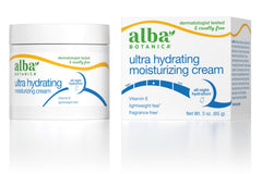 Crema hidratante Alba Botanica con Vitamina E en frasco de 3 oz