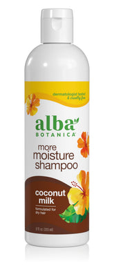 Alba Botanica Drink It Up Leche de Coco champú: botella para hidratación intensa.