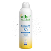 Alba Botanica Hawaiian Coconut sunscreen spray bottle ready for daily SPF protection