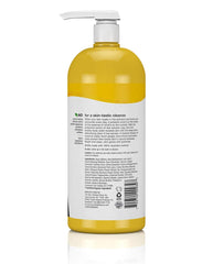 Alba Botanica Hawaiian Detox bottle with foamy lather demonstrates cleansing in action.