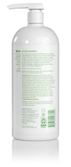 Alba Botanica Loción Diaria, aplicación en cuerpo, textura cremosa y rápida absorción.