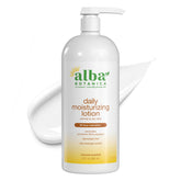 Alba Botanica loción hidratante diaria en botella de 32 onzas para piel seca