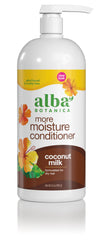 Alba Botanica Más Humectante: botella de leche de coco para cabello hidratado