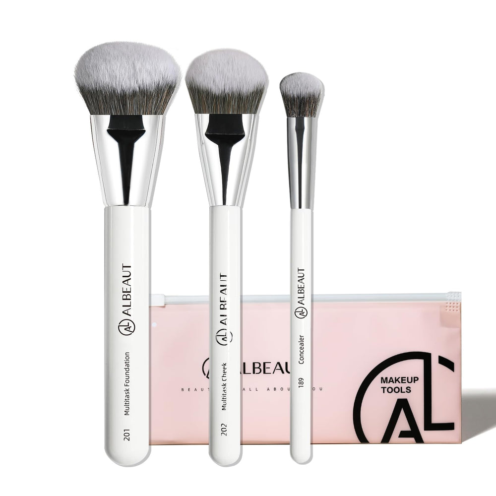 ALBEAUT 189 kitten paw concealer brush for precise under-eye coverage