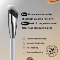 ALBEAUT 193 angled concealer brush blending liquids quickly for streak-free results