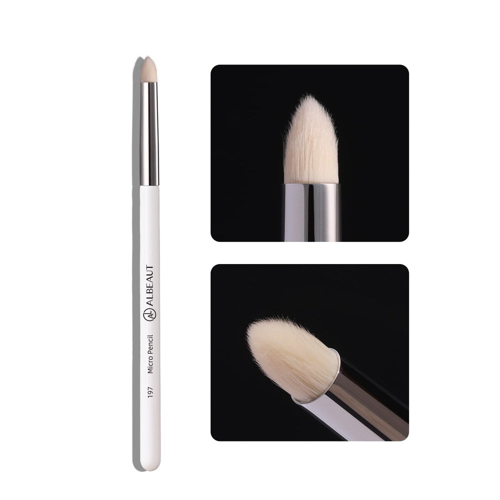 ALBEAUT Small Eyeshadow Brush with precise point for flawless lid application on hooded lids