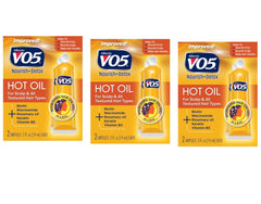 Alberto VO5 Terapia de Aceite Caliente, conjunto de 3 con tubos de 14 ml para hidratación capilar.