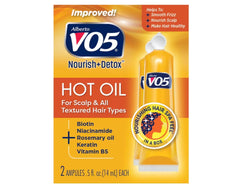 Alberto VO5 Terapia de Aceite Caliente, tubo de 14 ml listo para aplicación.