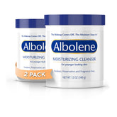 Albolene moisturizing cleanser balm in a jar for fragrance-free daily makeup removal.