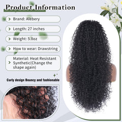 Alebery one-third human hair blend close-up highlighting softness.