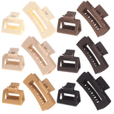Clips rectangulares grandes de Alemaky con agarre firme para cabello grueso