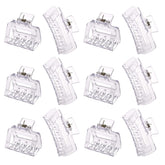 Alemaky clips rectangulares transparentes grandes, agarre firme para cabellos gruesos.