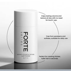 Volumen adicional en cabello fino usando polvo texturizante.