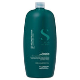 ALFAPARF MILANO Semi di Lino Reconstruction shampoo bottle shows sulfate-free formula for damaged hair