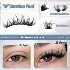 Outer corner volume with ALICE lash clusters for targeted fullness