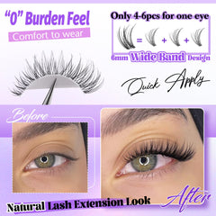 ALICE wispy finish creates a soft, feather-like gaze.
